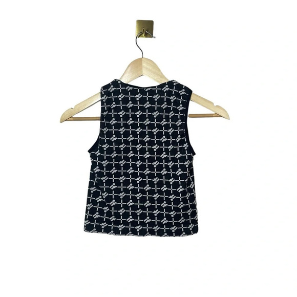 Urban Outfitters Iets Frans Monogram Seamless Tank in Black Size S - Picture 9 of 10